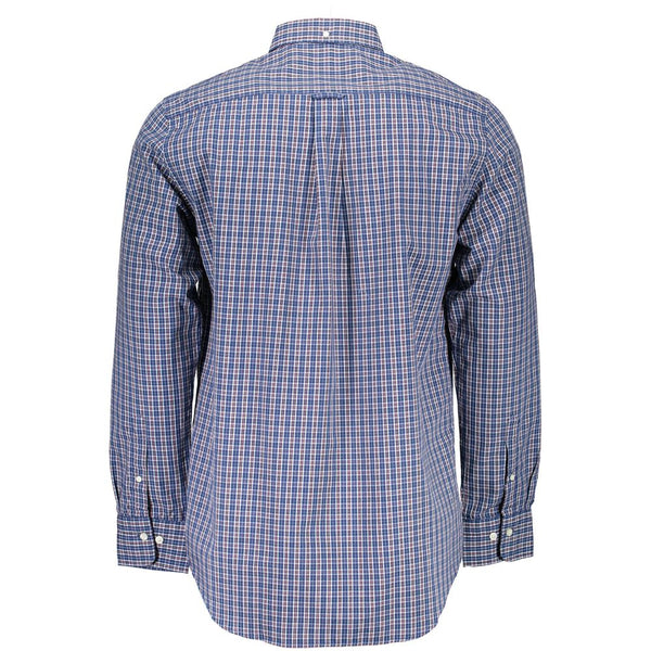 Elegantes lila Langarm-Button-Down-Shirt