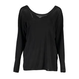 Pull en laine noir élégant avec cou rond