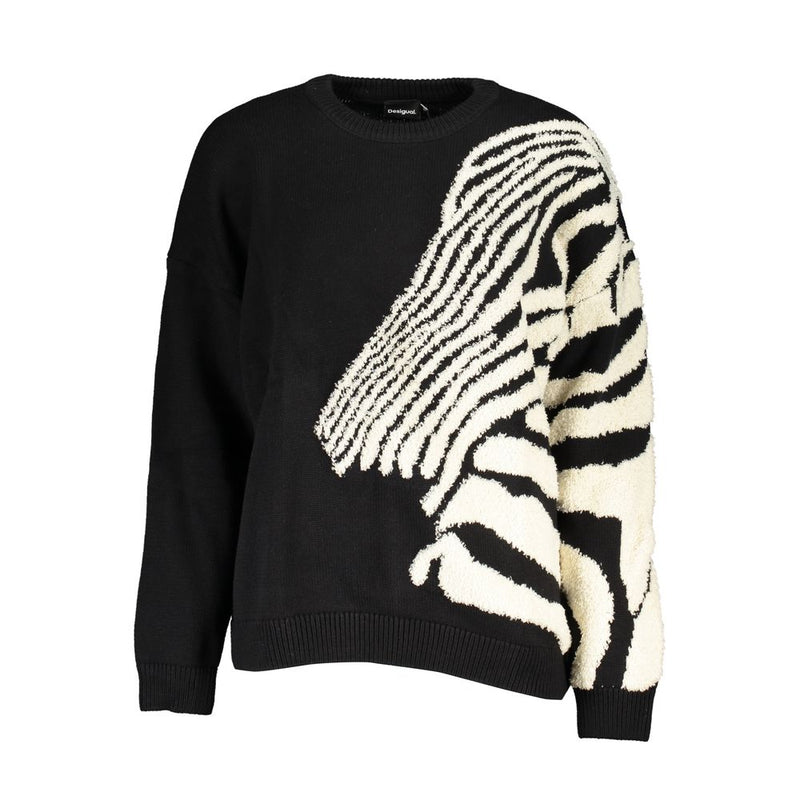 Chic Contrast Crew Neck Sweater