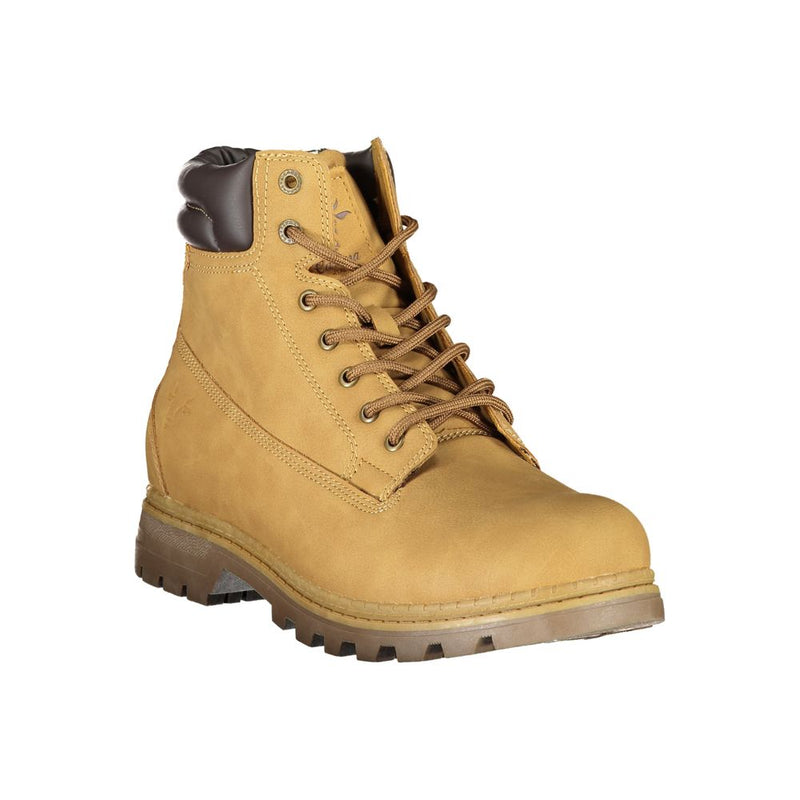 Botas de moda de encaje amarillo vibrantes