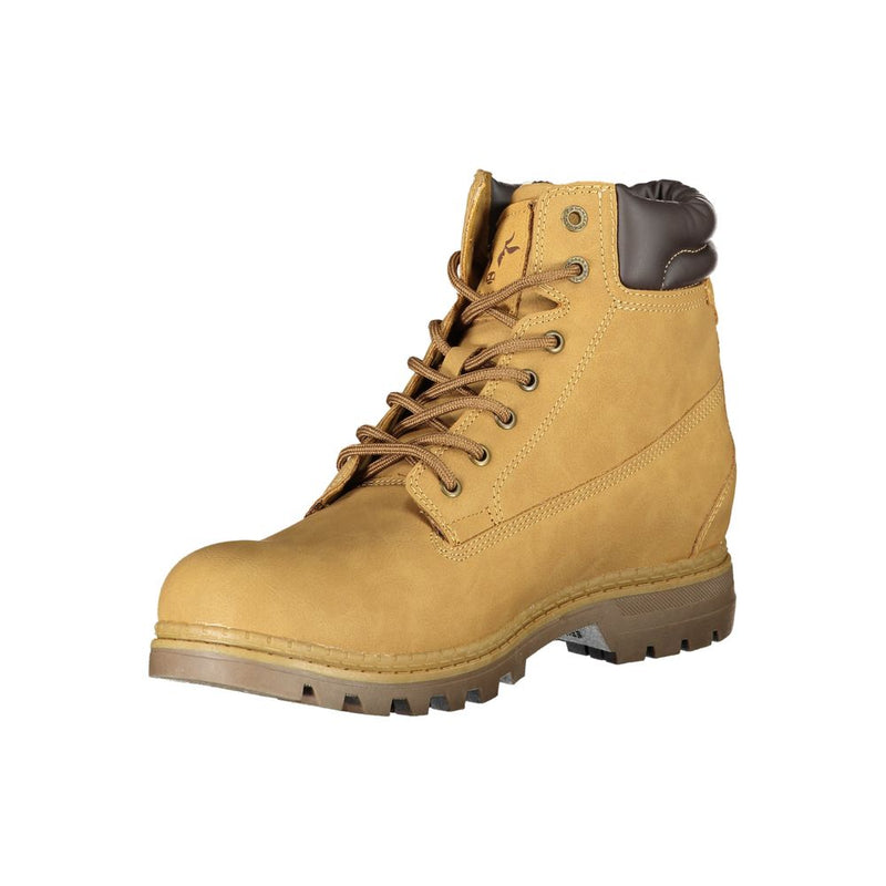 Botas de moda de encaje amarillo vibrantes