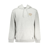 Chic Grey Fleece mit Kapuze -Sweatshirt mit Kapuze