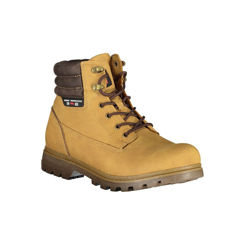 Botas de encaje amarillo de tendencias