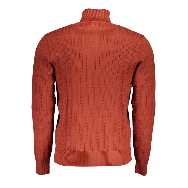 Elegant Bronze Turtleneck Sweater for Men