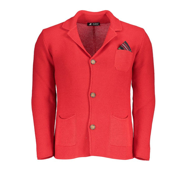 Cardigan rosa chic con elegante dettaglio del logo