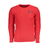 Grand Polo Pink Twisted Crew Neck Pull