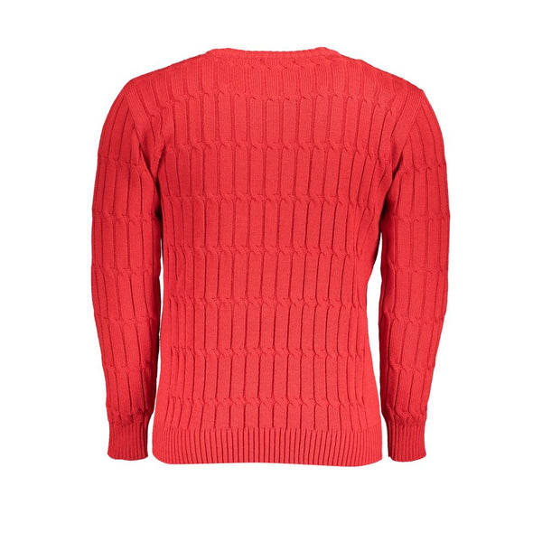 Grand Polo Pink Twisted Crew Neck Pullover