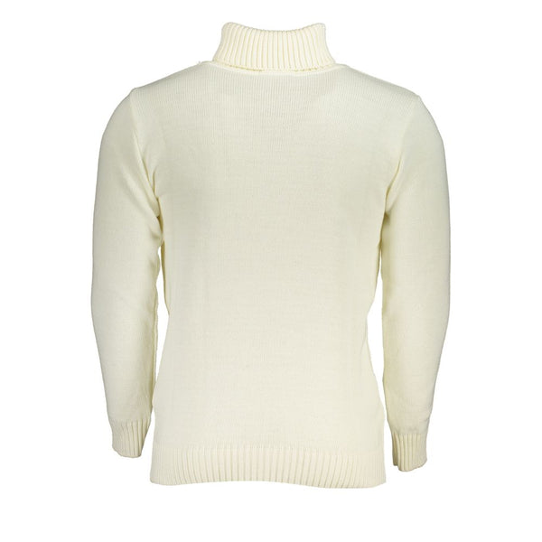 Eleganter Rollkragenpullover mit gestickten Logo