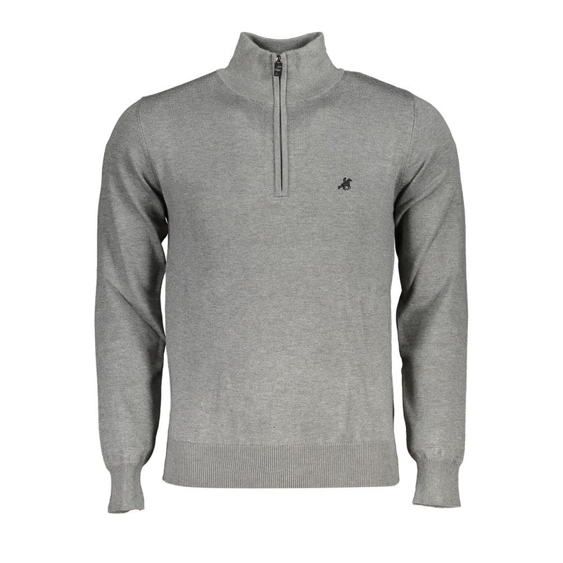 Eleganter Halbzip-Stickpullover