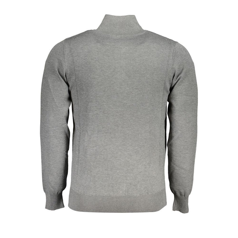 Eleganter Halbzip-Stickpullover