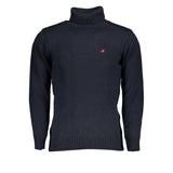 Eleganter Rollkragenpullover mit gestickten Logo