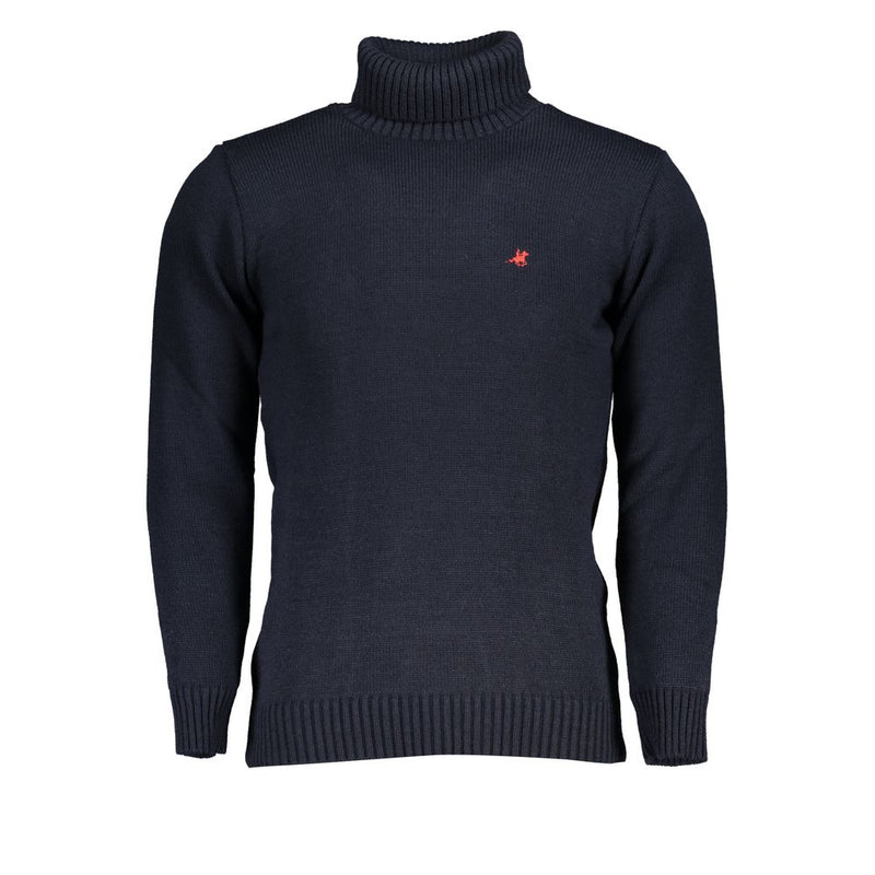 Eleganter Rollkragenpullover mit gestickten Logo