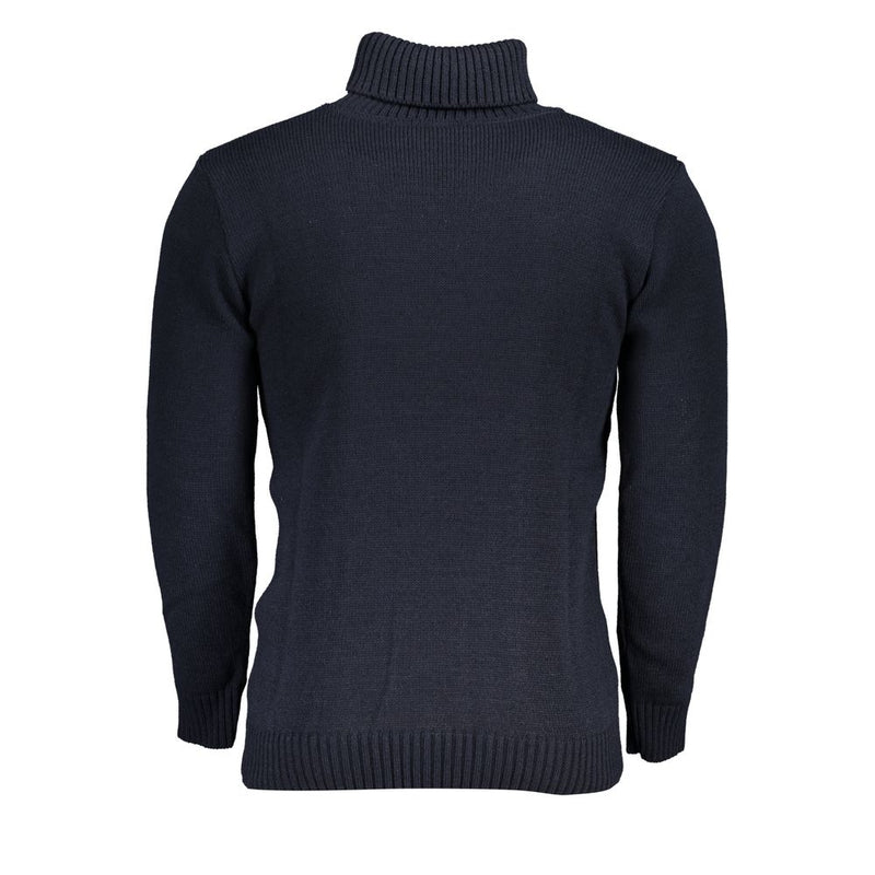 Eleganter Rollkragenpullover mit gestickten Logo