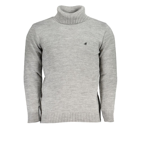 Eleganter Rollkragenpullover mit gestickten Logo