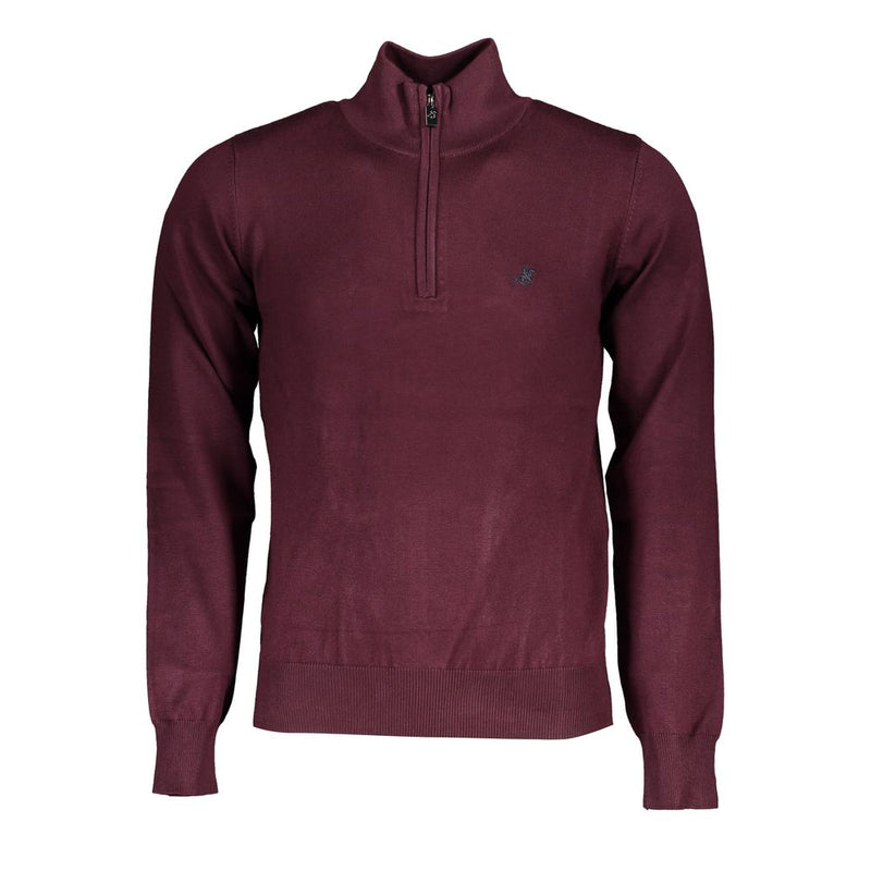 Schicker Halbzip-Pullover mit eleganter Stickerei