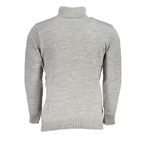 Eleganter Rollkragenpullover mit gestickten Logo