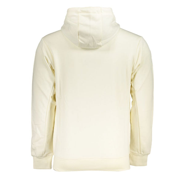 Chic White Kapuzen -Sweatshirt mit Stickerei