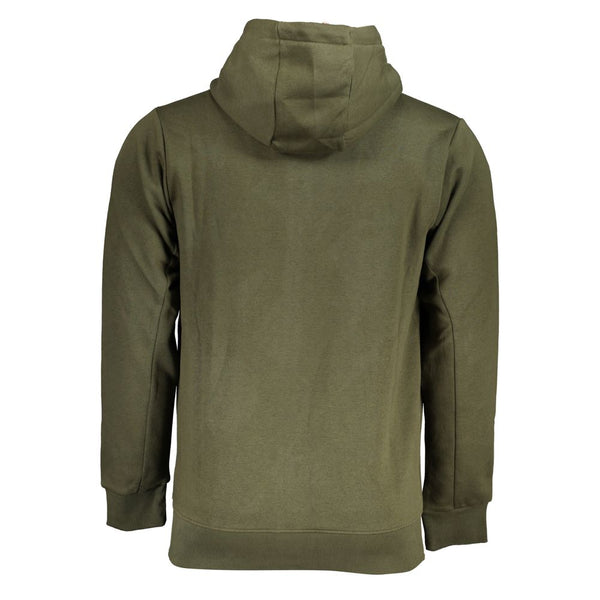 Elegantes grüne Kapuzen-Langarm-Sweatshirt