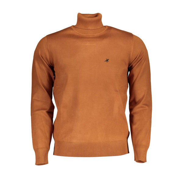 Eleganter Rollkragenpullover mit Logo -Stickerei