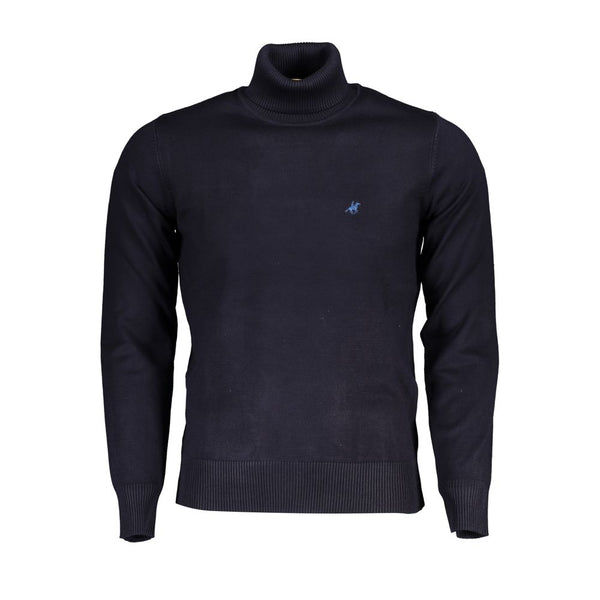 Eleganter Rollkragenpullover mit gestickten Logo