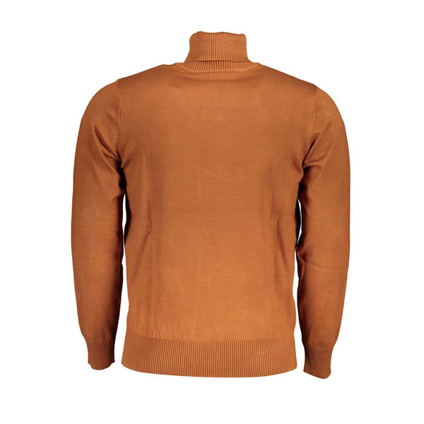 Eleganter Rollkragenpullover mit Logo -Stickerei