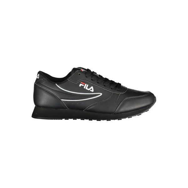 Sleek Black Lace-Up Sport Sporters