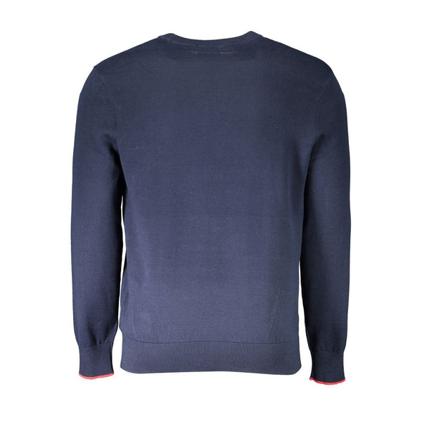 Maglione classico biologico in blu.