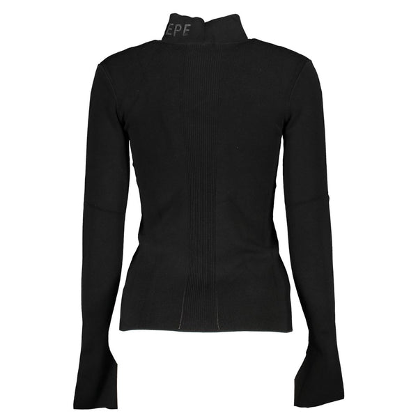 Eleganter Rollkragenpullover bestickter Pullover