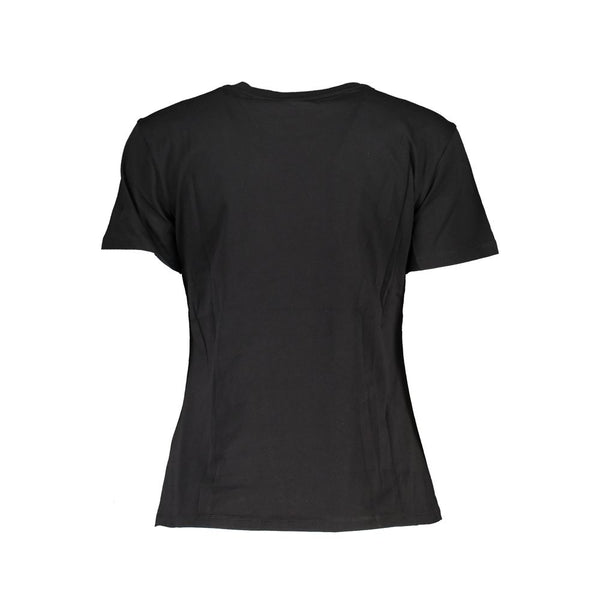 Chic Contrast Crew Neck -Baumwoll -T -Shirt