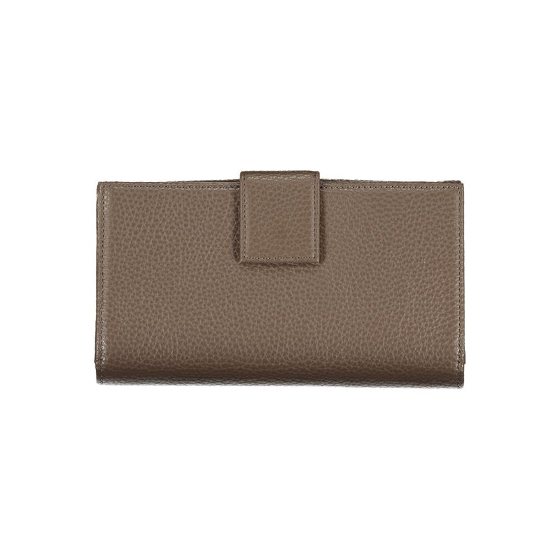 Elegante Doppelfonds -Leder -Brieftasche