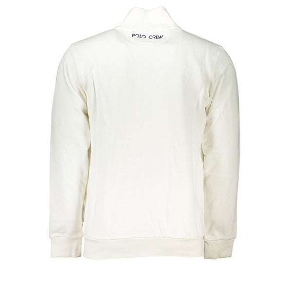 Elegantes weißes Fleece Sweatshirt - Regelmäßige Passform