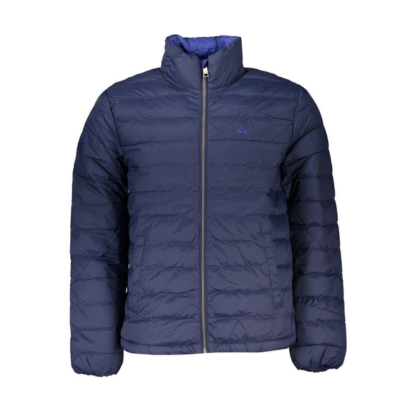 Elegante langärmelte blaue Jacke