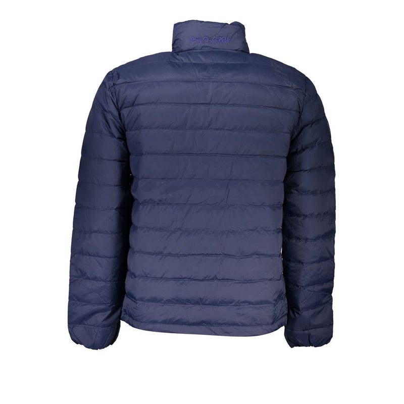 Elegante langärmelte blaue Jacke