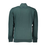 Sweat-shirt de toison vert élégant avec broderie