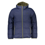 Chic Blue Lightweight Kapuzenjacke