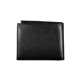 Elegante schwarze Lederbrieftasche mit RFID -Block