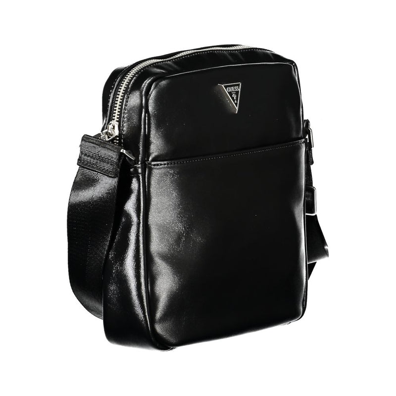 Bolsa de hombro negro elegante con amplio almacenamiento