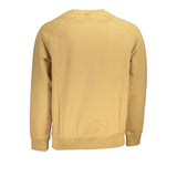 Sudadera bordada de cuello de tripulación beige