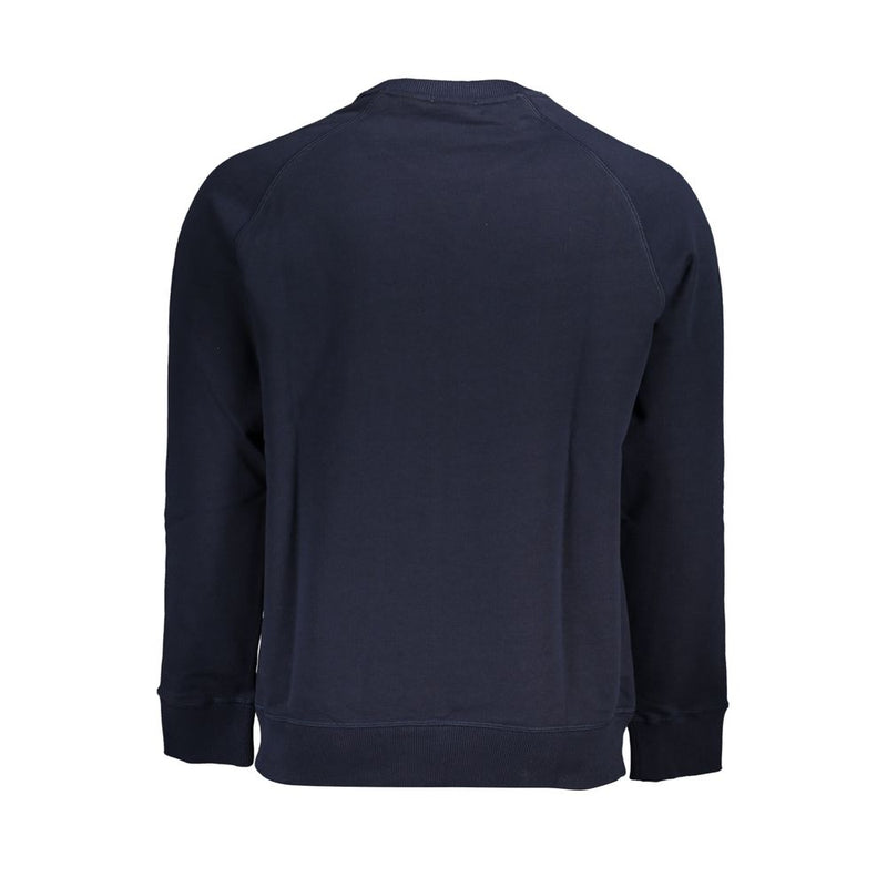 Classic Blue Crew Neck Felpa