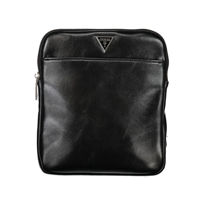 Bolsa de hombro negro elegante con correa ajustable