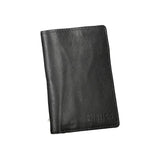 Elegante schwarze Leder -Dual -Fach -Brieftasche