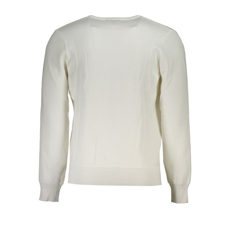 Crew Neck -Pullover mit Kontrastdetails