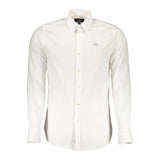 Chic Slim Fit Long Sleeved White Shirt