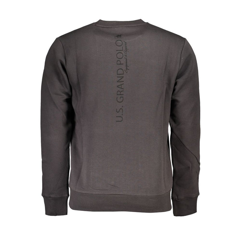 Schlankes graues Fleece Crew Neck Sweatshirt