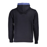 Klassisch blau Kontrast Kapuze -Sweatshirt