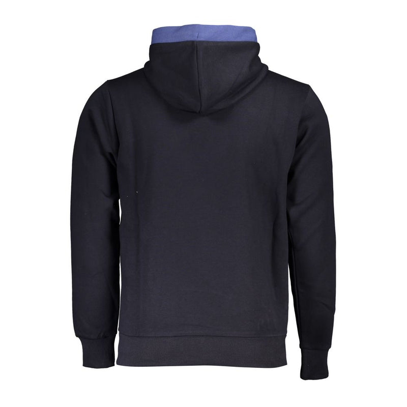 Sudadera con capucha clásica de contraste azul