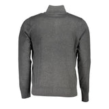 Pull d'élégant demi-zip avec détail de broderie