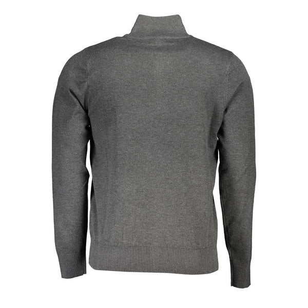 Eleganter Halbzip-Pullover mit Stickdetails