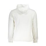 Elegante sudadera blanca con capucha para hombres