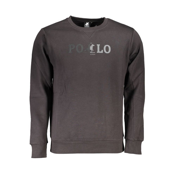 Classic Crew Neck Fleece Sweatshirt In Gray